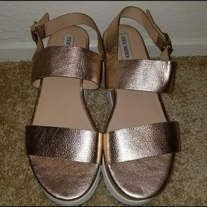 Steve Madden Rose Gold Platforms